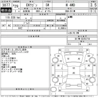 Mitsubishi EK WAGON лот № 3077 оценка 3.5  с аукциона в Японии 11