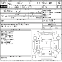Subaru EXIGA лот № 5607 оценка RA  с аукциона в Японии 11