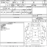 Mitsubishi EK WAGON лот № 5144 оценка 2  с аукциона в Японии 11