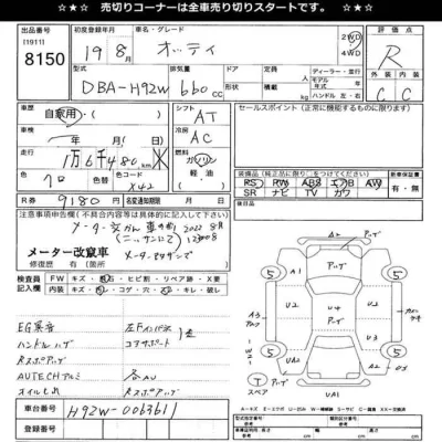 Nissan OTTI  с аукциона в Японии