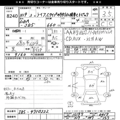 Honda LIFE  с аукциона в Японии
