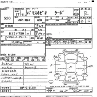 Honda VAMOS лот № 520 оценка R  с аукциона в Японии 4