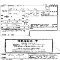 Nissan AD лот № 5027 оценка   с аукциона в Японии 4