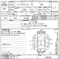 Nissan TIIDA LATIO лот № 85068 оценка 3.5  с аукциона в Японии 7