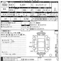 Honda N BOX лот № 70042 оценка R  с аукциона в Японии 9