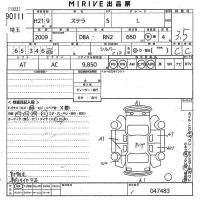 Subaru STELLA лот № 90111 оценка 3.5  с аукциона в Японии 9
