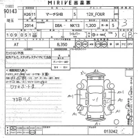Nissan MARCH лот № 90143 оценка 3  с аукциона в Японии 10