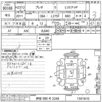 Subaru PLEO лот № 90168 оценка 3  с аукциона в Японии 10