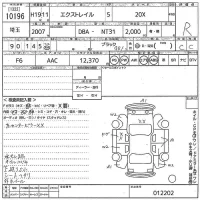Nissan X-TRAIL лот № 10196 оценка R  с аукциона в Японии 10