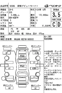 Mazda CX-5 лот № 60385 оценка 3.5  с аукциона в Японии 6