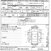 Subaru LEGACY лот № 70309 оценка 3.5  с аукциона в Японии 10
