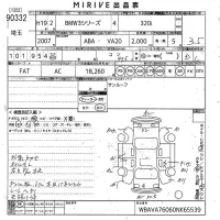 BMW 3-Series лот № 90332 оценка 3.5  с аукциона в Японии 10