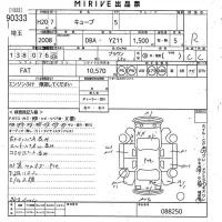Nissan CUBE лот № 90333 оценка R  с аукциона в Японии 10