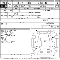 Subaru IMPREZA лот № 10383 оценка R  с аукциона в Японии 10
