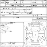 Toyota SIENTA лот № 90083 оценка 3.5  с аукциона в Японии 11