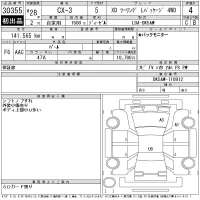 Mazda CX-3 лот № 30355 оценка 4  с аукциона в Японии 11