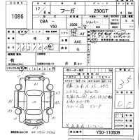 Nissan FUGA лот № 1086 оценка 3.5  с аукциона в Японии 5