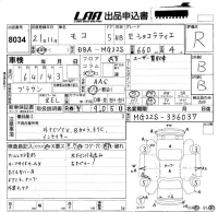 Nissan MOCO лот № 8034 оценка R  с аукциона в Японии 4