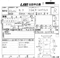 Nissan MOCO лот № 8212 оценка R  с аукциона в Японии 5