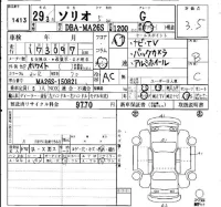 Suzuki SOLIO лот № 1413 оценка 3.5  с аукциона в Японии 4