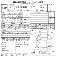 Honda STEP WAGON лот № 5025 оценка R  с аукциона в Японии 8