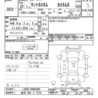 Daihatsu TANTO  с аукциона в Японии