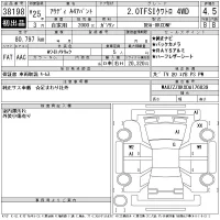 Audi A4 лот № 38198 оценка 4.5  с аукциона в Японии 11