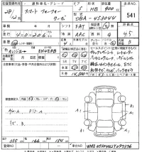 Smart FORFOUR лот № 541 оценка 4.5  с аукциона в Японии 8