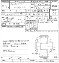 Volkswagen PASSAT VARIANT лот № 2534 оценка 3.5  с аукциона в Японии 8