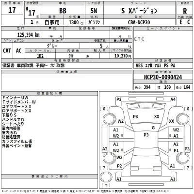 Toyota BB  с аукциона в Японии
