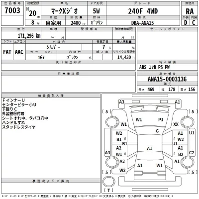 Toyota MARK X ZIO  с аукциона в Японии