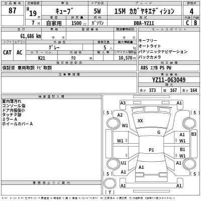 Nissan CUBE  с аукциона в Японии