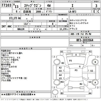 Honda STEP WAGON  с аукциона в Японии