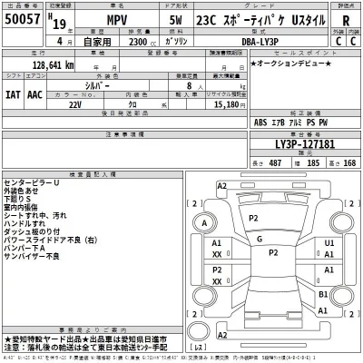 Mazda MPV  с аукциона в Японии
