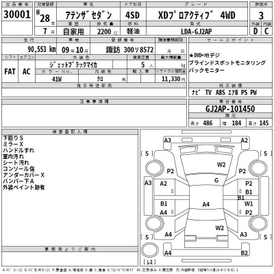 Mazda ATENZA SEDAN  с аукциона в Японии