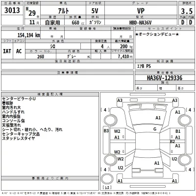 Suzuki ALTO VAN  с аукциона в Японии