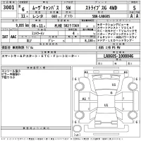 Daihatsu MOVE CANBUS лот № 3001 оценка 5  с аукциона в Японии 2