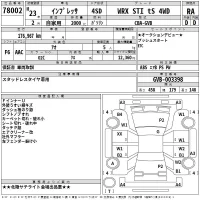 Subaru IMPREZA лот № 78002 оценка RA  с аукциона в Японии 2