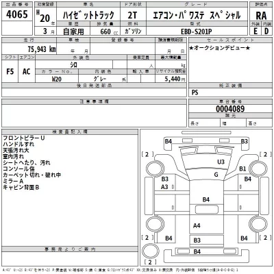 Daihatsu HIJET TRUCK  с аукциона в Японии