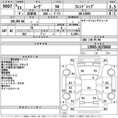 Daihatsu MOVE  с аукциона в Японии