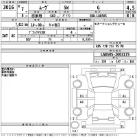 Daihatsu MOVE лот № 3016 оценка 4.5  с аукциона в Японии 2