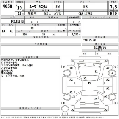 Daihatsu MOVE  с аукциона в Японии