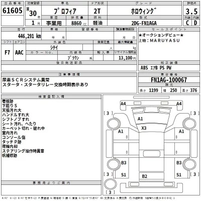 Hino PROFIA  с аукциона в Японии