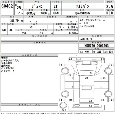 Hino DUTRO  с аукциона в Японии