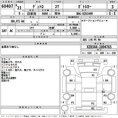 Hino DUTRO  с аукциона в Японии