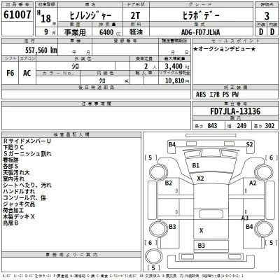 Hino RANGER  с аукциона в Японии