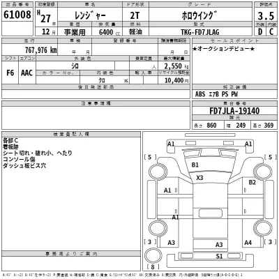 Hino RANGER  с аукциона в Японии
