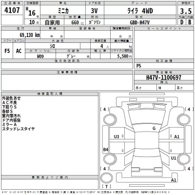 Mitsubishi MINICA  с аукциона в Японии