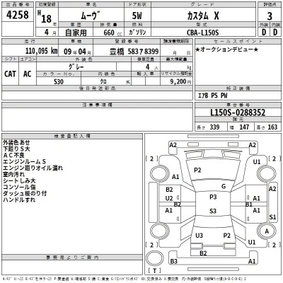 Daihatsu MOVE  с аукциона в Японии