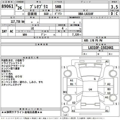 Subaru PLEO PLUS  с аукциона в Японии